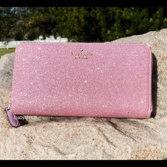 NWT Kate Spade Large Zip Around Wallet Rose Pink - Picture 2 of 3
